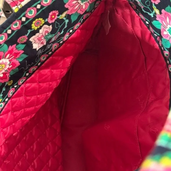 Vera Bradley Petal Paisley Tote Bag Handbag Purse - Picture 6 of 7